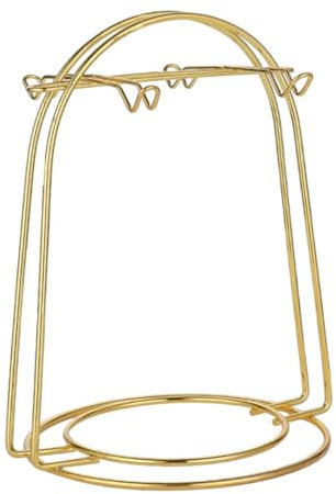 Holibanna 1pezzi Supporto Per Bicchieri in Metallo Con Base Drenante Porta Bicchieri Da Tavolo Resistente e Antiruggine Per Cucina Pulita e Ordinata