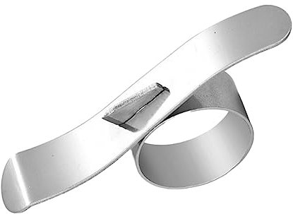 TOPPERFUN Pelapatate Rotondo in Acciaio Resistente per Arance e Agrumi Utile per Cucina Sbucciatore Semplice e Facile da Usare