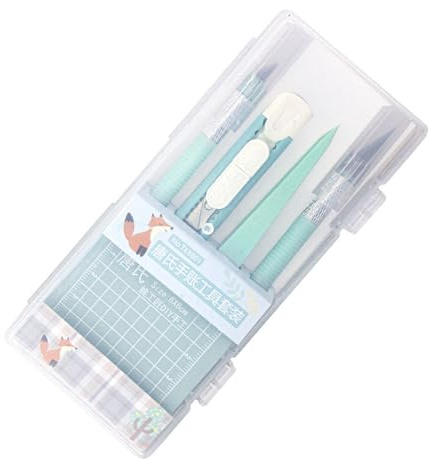Complete DIY Scrapbooking Tool Kit With Pens, Carving Knives, Tweezers, Cutting Mats, Non-Retractable Handle For Everyday