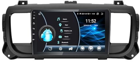 Android 15 9 Pollici Touchscreen Stereo Auto Bluetooth Auto Radio Stereo Per Citroen Jumpy III 3 SpaceTourer 1 For Peugeot Expert 3 2016 2017 2018-2021 Con FM Radio Comando Del Volante WiFi AHD Retr