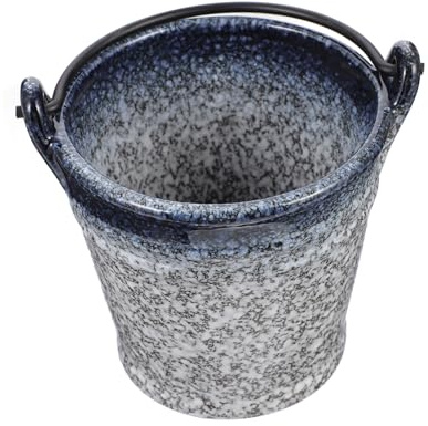 Mobestech Ceramic Ice Bucket 430ml Party Ice Cubes Holder for Bar Snacks and Wine Cooling