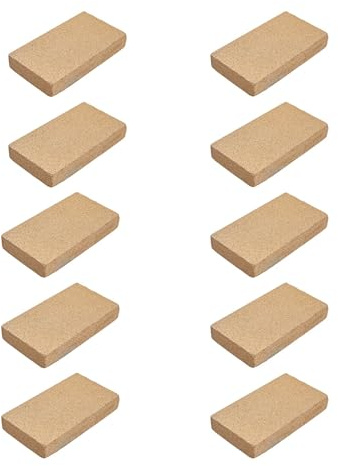 INMOZATA 10-Pack Fire Bricks Fire Board Vermiculite Fireboard,3000F,230x114x25mm,Vermiculite Board for Wood Stoves, Fireplaces, Fire Pit, Kiln, Pizza Oven