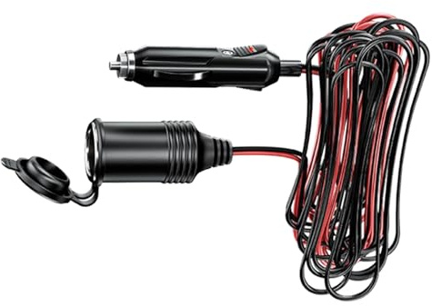 Automotive Extension Cable – 12V Charger Adapter, Flexible Wire, Heavy Duty Connector Cord | Portable Equipment for Cars Motorcycles, Vacuum Pump Cleaner Charging Tool Outdoor