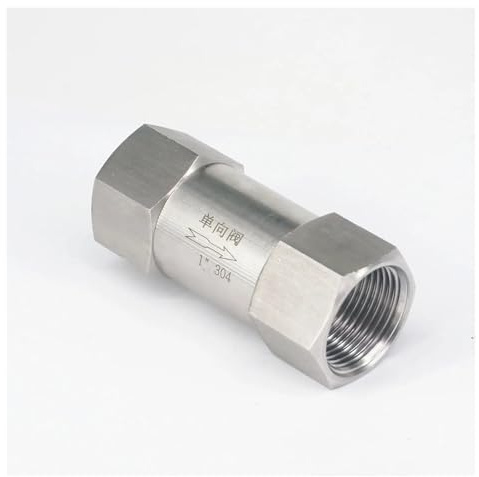 NHKSFBLQ Clapet Anti-Retour unidirectionnel Femelle BSP 1 en Acier Inoxydable 304, vanne en Ligne Anti-Retour 3-60 Bar
