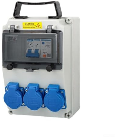 Portatile impermeabile industriale della scatola di distribuzione di energia per i cantieri con la funzione corrente residua del dispositivo (B)