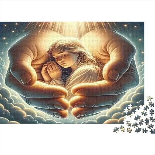 Göttlicher Schutz Puzzle 1000 Teile Recyclingpapier für Erwachsene Puzzle für Erwachsene Pädagogisches Spiel zum Stressabbau Tolle Geschenkidee für Frauen und Männer70x50cm/1000pcs