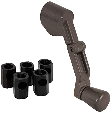 Prime-Line H 3960 Casement Folding Crank Handle, 2-3/4 In. Width, Die Cast Zinc, Bronze Finish (Single Pack)