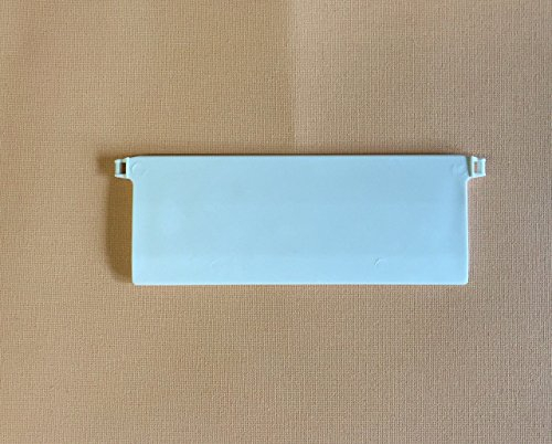 cg-sonnenschutz 10 Stück Beschwerungsplatten Breite 127 mm Gewichte für Vertikaljalousie Lamellen Vorhang Vorhang-Lamellen 127 mm weiß ais Kunststoff