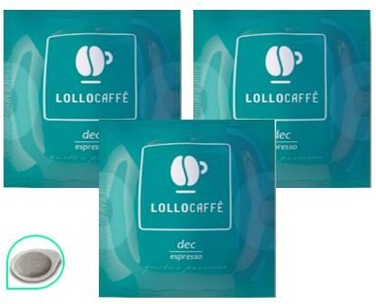300 CIALDE FILTRO CARTA 44MM LOLLO CAFFE' DECAFFEINATO DEK ESPRESSO ORIGINALI