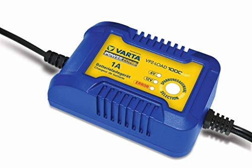 Varta VPZ 1000 Plus Batterieladegerät 12V 1A, 6V 1A, 7 Stufen- Ladeprogramm