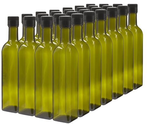 STI Offerta 28 pezzi Bottiglia Marasca 0.5 Lt per olio in vetro con tappo