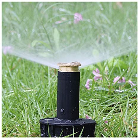 FIDALIKA 1pcs Adjustable Garden Spray Nozzle, 90/180/360 Degree Pop Up Sprinklers Plastic Lawn Watering Sprinkler Head (Size : 360 degree)