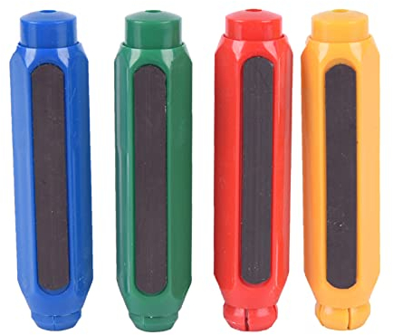 Bunter Kreidehalter Kunststoff Kreidehalter Magnetischer Kreide Holder Tafel Kreidehalter Kreidehalter Ausziehbar für Kreidetafel, Zeichentafel, Kinder, Lehrer, Büro Und Heimschule, 4 Stücke