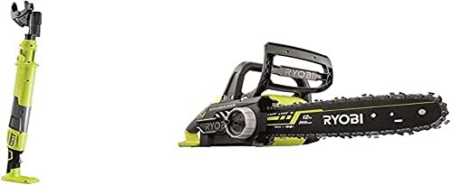 Bundle aus RYOBI 18 V ONE+ Brushless Akku-Kettensäge OCS1830+ RYOBI 18 V ONE+ Akku-Astschere OLP1832BX