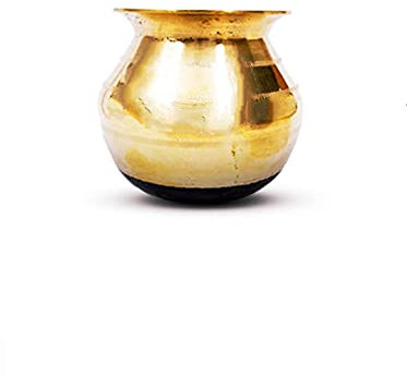 Bronze Handi Pot Set with Lid and Spoon for Cooking Laddle, Vengala Panai, Kansya Patra, Kancina Patre Kumbakonam Special Traditional 1 Kg Rice Cooking Capacity By Indian Collectible