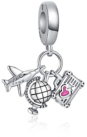 Alstiva Tiere Hase Vierblättriges Kleeblatt 925 Sterling Silber 5A Zirkonia Charm Anhänger für Armband Charm Bead Pendant für Europäische Armbänder Halsketten Schmuck Geschenk für Damen