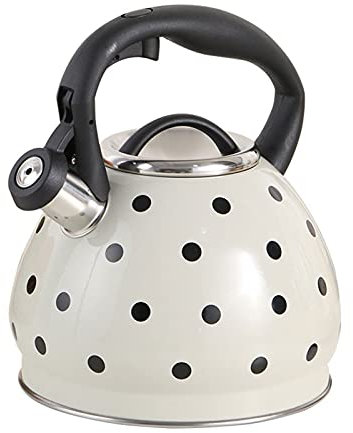 Teapot, Tea Kettle Cute and Cheap, Whistling Teakettls, Modern Stainless Steel Whistling Tea Pot for Stovetop with Cool Grip Ergonomic Handle