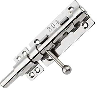 Schieberiegel-Torriegel 304-Edelstahl-Laufriegelriegel robustes Türsicherheitsschloss verdickte Türriegel-Hardware mit Befestigungsschrauben für Scheunenzaun Schuppen Keller 16cm