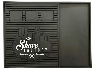 The Shave Factory Tapis de station magnétique – Tapis d'organisation, tapis de salon de coiffure