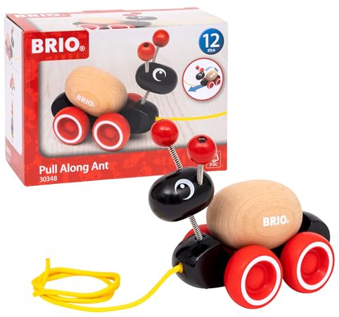 BRIO — 30348 Pull-in Ant | Jouet à Enfiler pour Enfants à partir de 12 Mois
