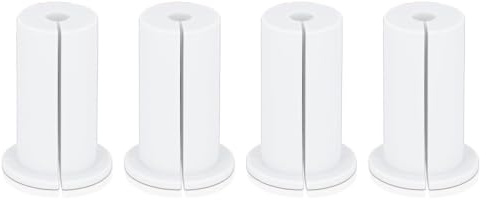 4 Piece Wanddurchführung Kabel Ethernet Kabeldurchführung Wand Loch Kabelführungsset 1 Zoll Gummikabel Wanddurchführung durch Durchführungstülle für Zuhause und Im Freien (White)