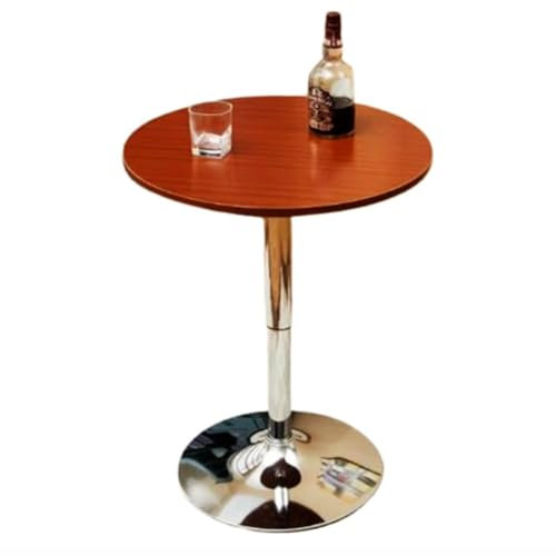 Runder Stehtisch Esstisch, 50/60/70/80CM Breite MDF-Platte Und Metallrahmen for Cocktailbar Pub Kaffee Tee Esszimmer Bistro Outdoor Tisch(B,80CM)