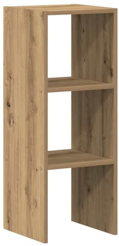 vidaXL Bücherregal Stapelbar Artisan-Eiche 30x30x80 cm Holzwerkstoff
