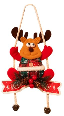ETUCYNG Weihnachts-Türhänger,Weihnachts-Türhänger,Wandschmuck für Weihnachten | Weihnachtsdekorationen zum Aufhängen, Weihnachtsmann, Weihnachts-Bauernhaus-Heimdekoration für die Tür
