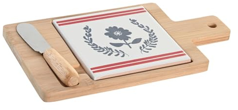 TABLA APERITIVO SET 3 BAMBU 21,5X11,8X1,5 BLUE RED
