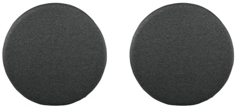 2er Set Sitzkissen Rund 35x35 cm - 3.5 cm Hoch rutschfest & Gemütlich Stuhlauflage - Abnehmbar & Waschbar Baumwolle Stuhlkissen für Wohnzimmer Büro, Konferenzraum, Küche, Garten