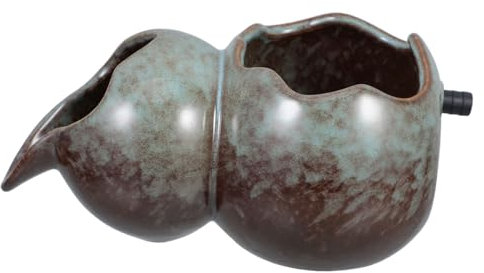 Happyyami Replaceable Ceramic Spitter Jugs for Water Features Garden Fountain Decorative Hydroponic Addition and Smooth Water Flow