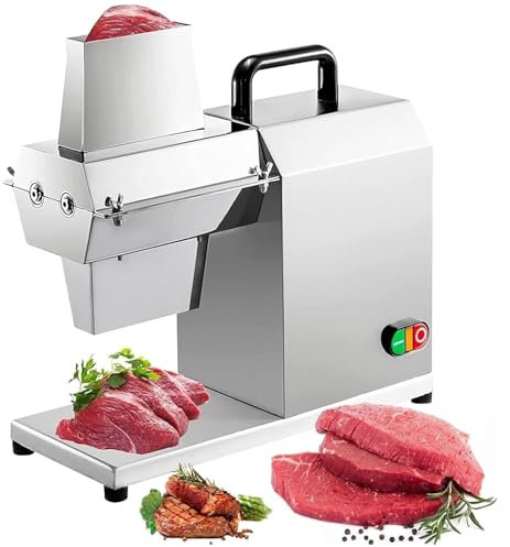 DDZJTPP Commercial Meat Tenderizer, 450W Electric Meat Cuber Tenderizer Heavy Duty Meat Grinder with Stainless Steel Body for Tenderizing Beef Turkey Chicken Pork Mutton Fish Steak