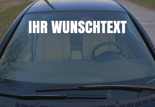2er Set Personalisiertes Wunschtext Autoaufkleber – Individueller Schriftzug für Windschutzscheibe, Heckscheibe oder Karosserie – Buchstaben Aufkleber Car Sticker