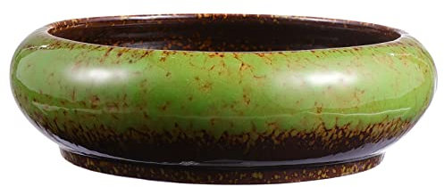 ibasenice Sukkulenten Übertopf Keramik Retro Blumentopf Tischdekoration Künstlerischer Pflanzer Bonsai Pflanzen Container Für Bessere Atmung