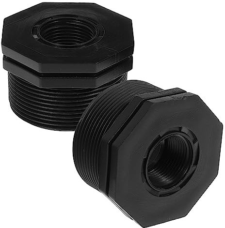 ibasenice 2piezas Uniones Roscadas Accesorio De Mamparo para Reparación De Mangueras De Jardín Adaptador De Mamparo para Conector De De Agua y Piscinas