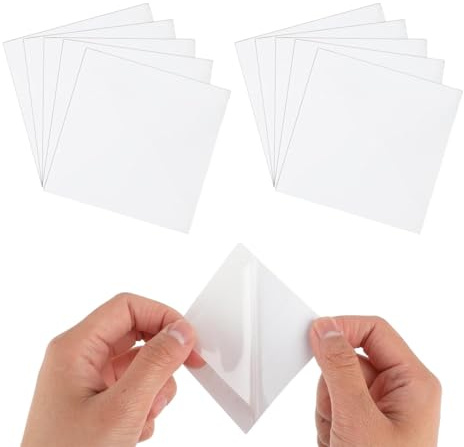 YUZNA Kit de réparation 10 pièces auto-adhésif, pour piscine, jouets gonflables, matelas pneumatiques, rustine spa, piscine, baignoire gonflable(Transparent)