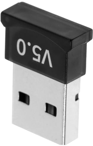 USB 5.0 Funkadapter für PC und Laptop, Schwarzer Dongle | USB Schnittstelle, Kunststoff Metall Gehäuse, 3mbps Übertragung, Stabile Verbindung für Kopfhörer und Maus