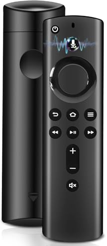 Télécommande vocale de Remplacement de la 2ème génération, AMZ-F-ire TV-Stick Télécommande de Remplacement avec Fonction Vocale, Convient au Smart TV Stick 2 gen & 3 gen, Smart TV Cube