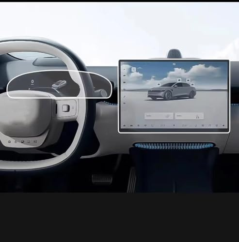 BILKAR Compatible With Zeekr For 007 2024 Car GPS Navigation Center And Dashboard Tempered Glass Screen Protector Film Car Navi Film Accessories(Dashboard and gps)