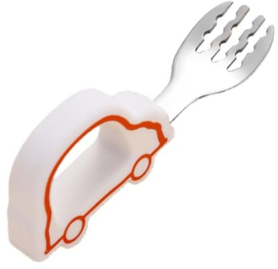 Hitburu Cuillères pour Bébé | Cuillères Fourchettes d'Apprentissage pour - Design Ergonomique pour Nourriture Polyvalente Adultes Repas Familiaux