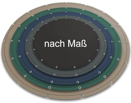 Epic Tube – runde Abdeckplane nach Maß mit rostfreien, Edelstahl-Ösen – für Terrasse, Garten, Zaun, als Sichtschutz und Windschutz – wasserdichtes, UV-beständiges 600D Oxford-Gewebe