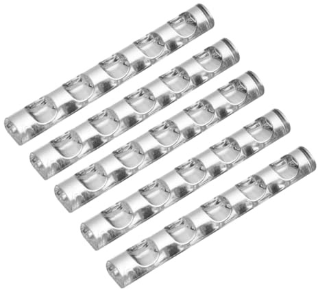Gogogmee Porte-stylo Nail Art Transparent 5 Pièces 5 Compartiments En Acrylique Support De Rangement Pour Outils De Manucure Usage Salon Professionnel
