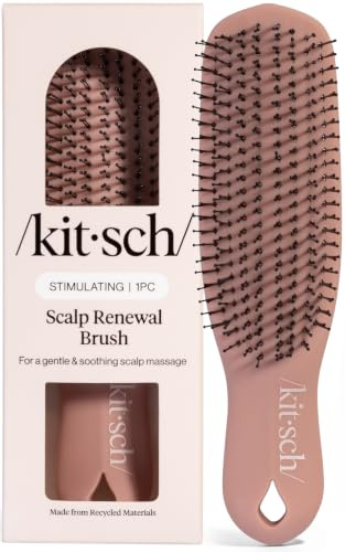 Kitsch Scalp Renewal Brush - Hairbrush Scalp Massager - Terracotta
