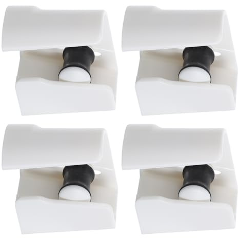 Alipis Lot de 4 Porte-serpillières Mural Adhésifs Puissants sans Perçage, Support Antidérapant Compatible Manches 19-28 Mm, Organisateur Pratique pour Balais et Serpillières, la
