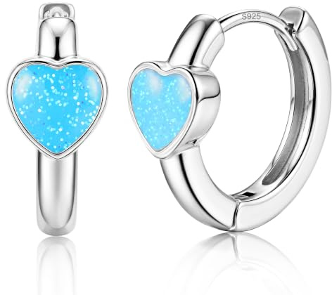 MILACOLATO Boucles d'oreilles Femme Argent 925 Hypoallergénique Creoles