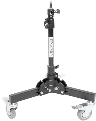 Pixapro 18.5-66cm Heavy Duty Light Stand Portable Photography Lighting Stand for Photoshoot & FilmingBacklight & Floor Stand Professional Photography Accessories With Caster Wheels & Foldable Legs