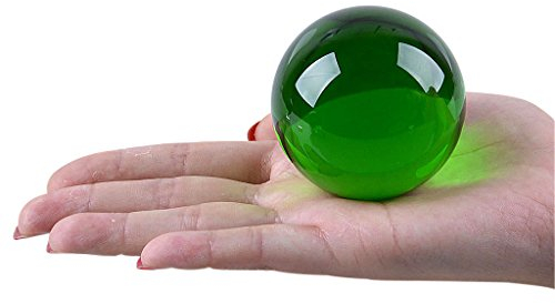 LONGWIN 60 mm K9 Kristallkugel, einfarbig, Fotografie-Requisiten, Show-Stein, Dekoration, Grün