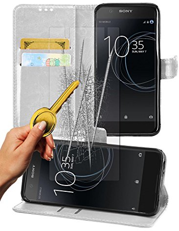 Gadget Giant - Funda de piel sintética para Sony Xperia XA1 (incluye lápiz capacitivo retráctil, protector de pantalla y lápiz capacitivo), diseño de Gadget Giant