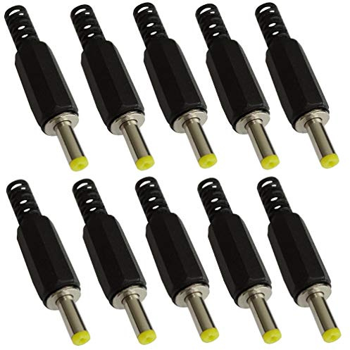 AERZETIX - C42288-10 x Stecker männlich - Klinkenstecker Adapter - Netzstecker - gerade DC 4/1.7mm - zum Lötmittel