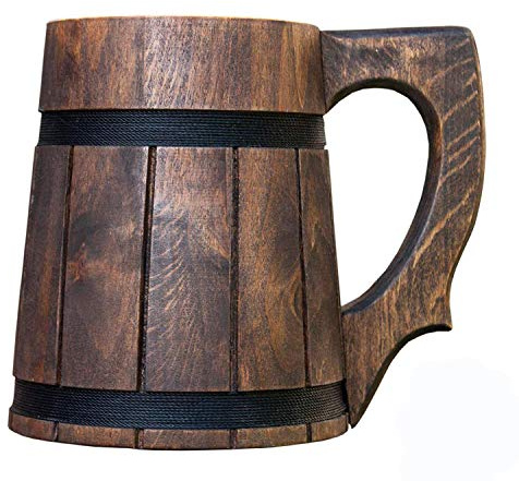 Etno Motif Handmade Beer Mug Wooden Tankard Beer Stein Alder Wood Beer Mug Wooden Beer Mug - The Perfect Gift Idea!